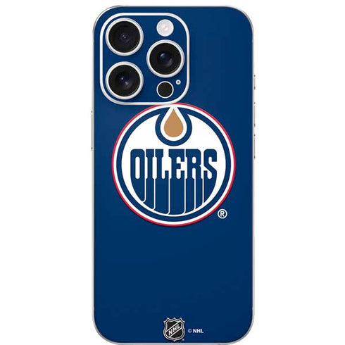 NHL Edmonton Oilers Solid Background iPhone 16 Pro Skin
